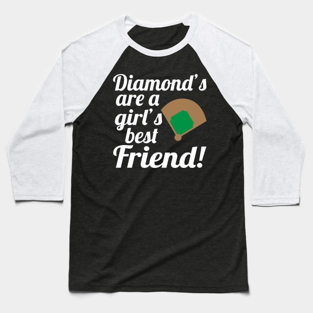 Diamonds Are A Girl's Best Friend - Baseball Baseball T-Shirt by fromherotozero